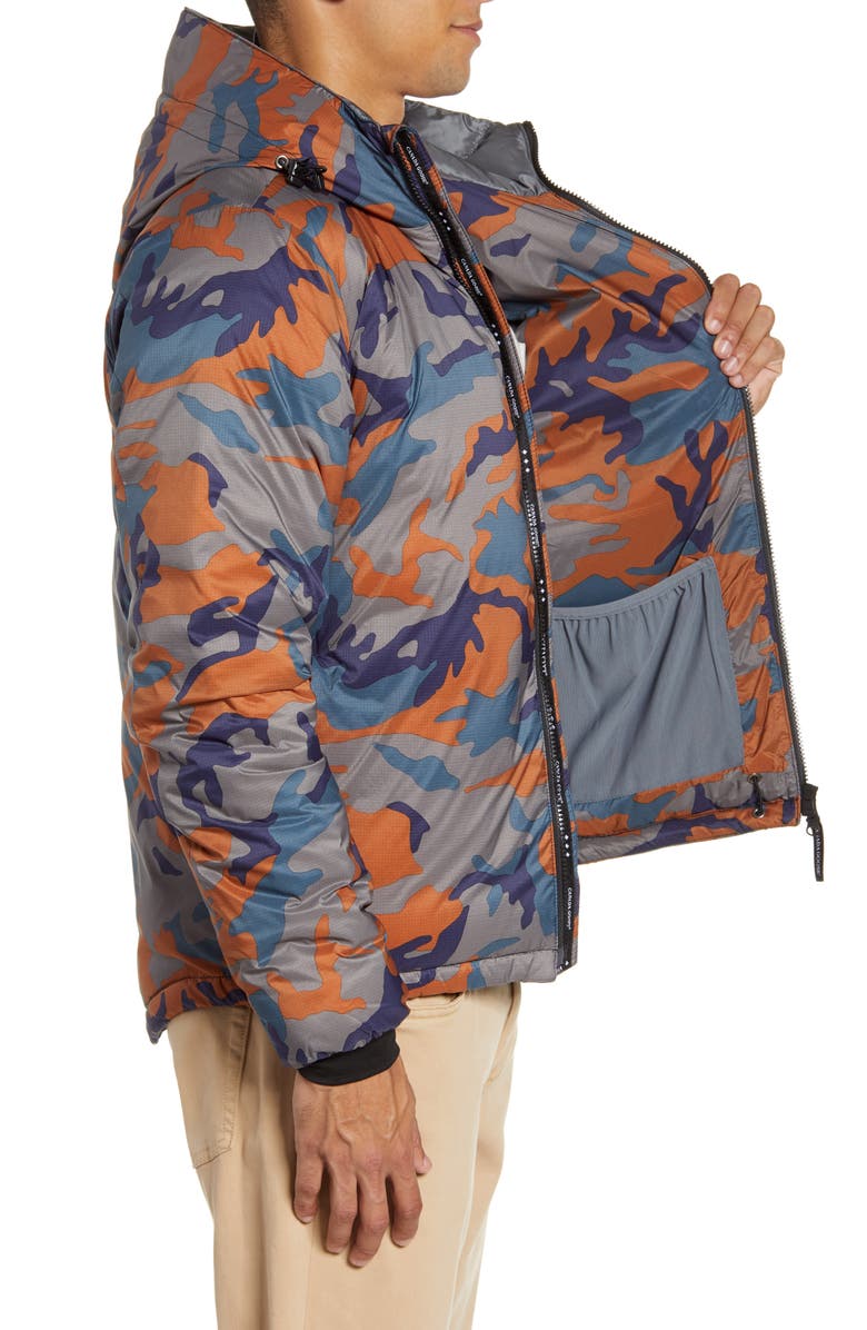 Canada Goose Lodge Slim Fit Packable 750 Fill Power Down Hooded Jacket, Alternate, color, 