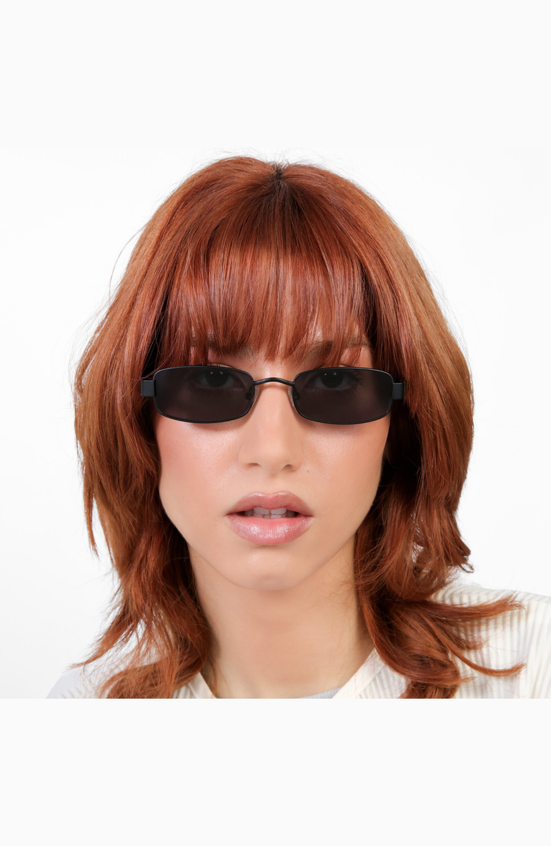 Lyndon Eyewear Shores Sunglasses, Alternate, color, Matte Black / Grey