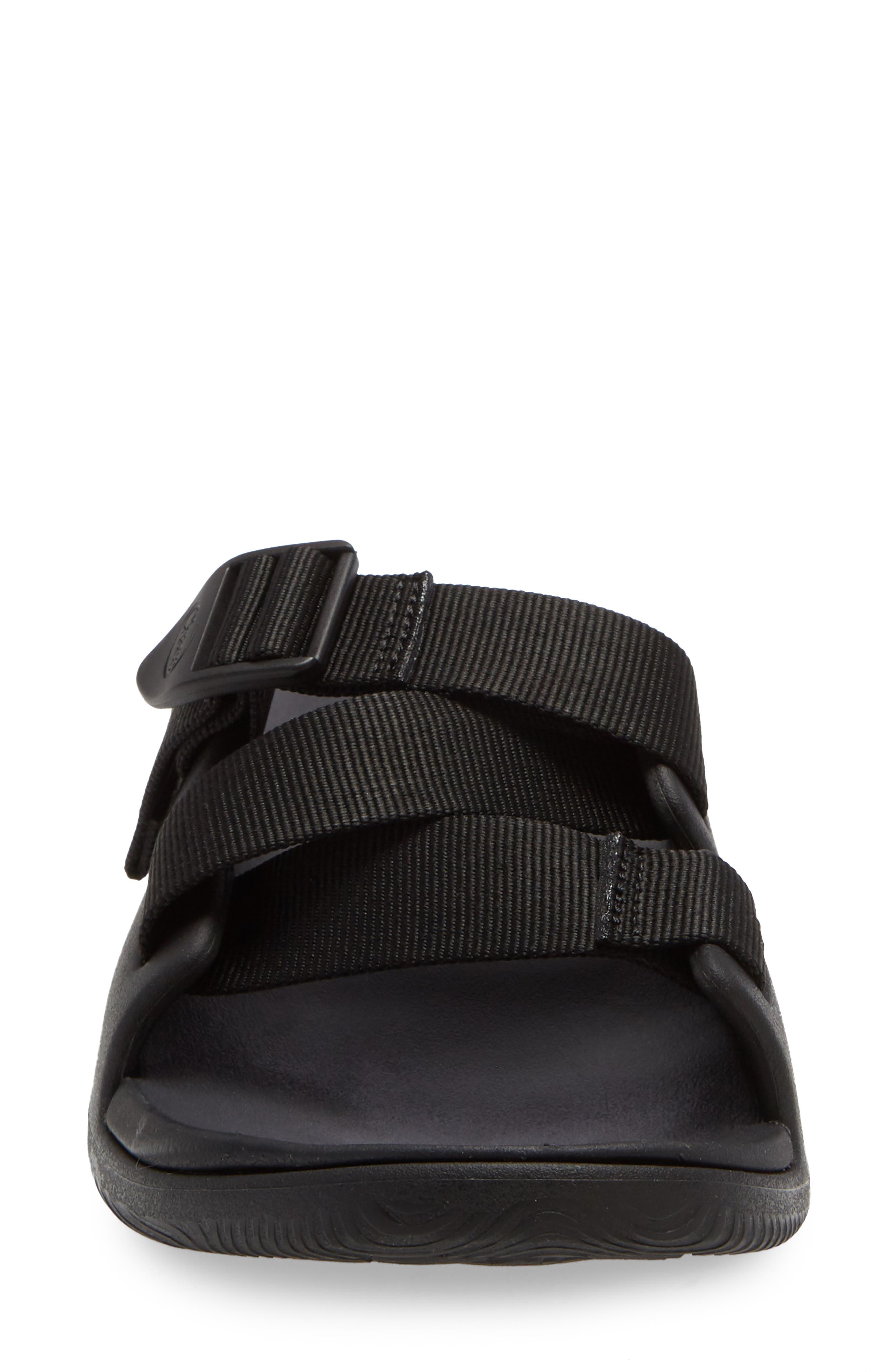Chillos Slide Sandal, Alternate, color, BLACK FABRIC