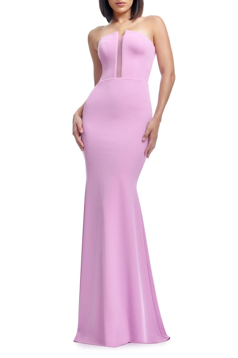 Izzy Strapless Mermaid Gown, Main, color, LAVENDER