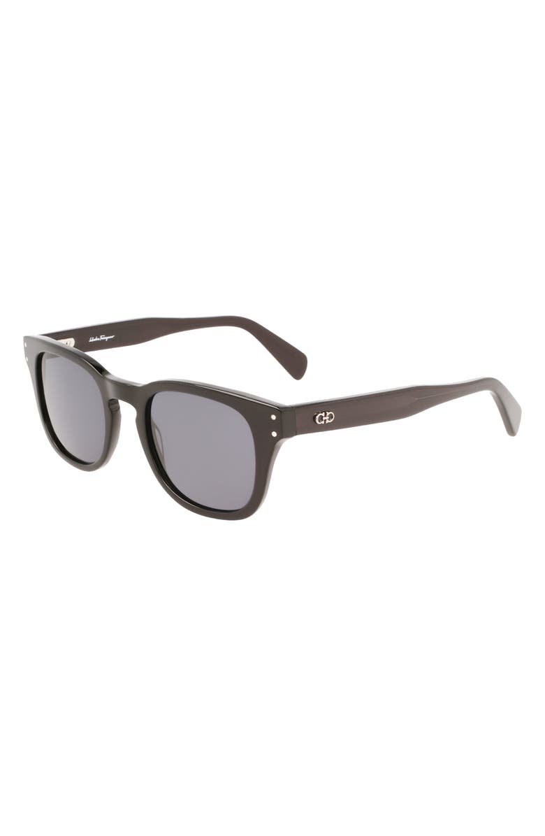 FERRAGAMO 49mm Small Rectangular Sunglasses, Alternate, color,