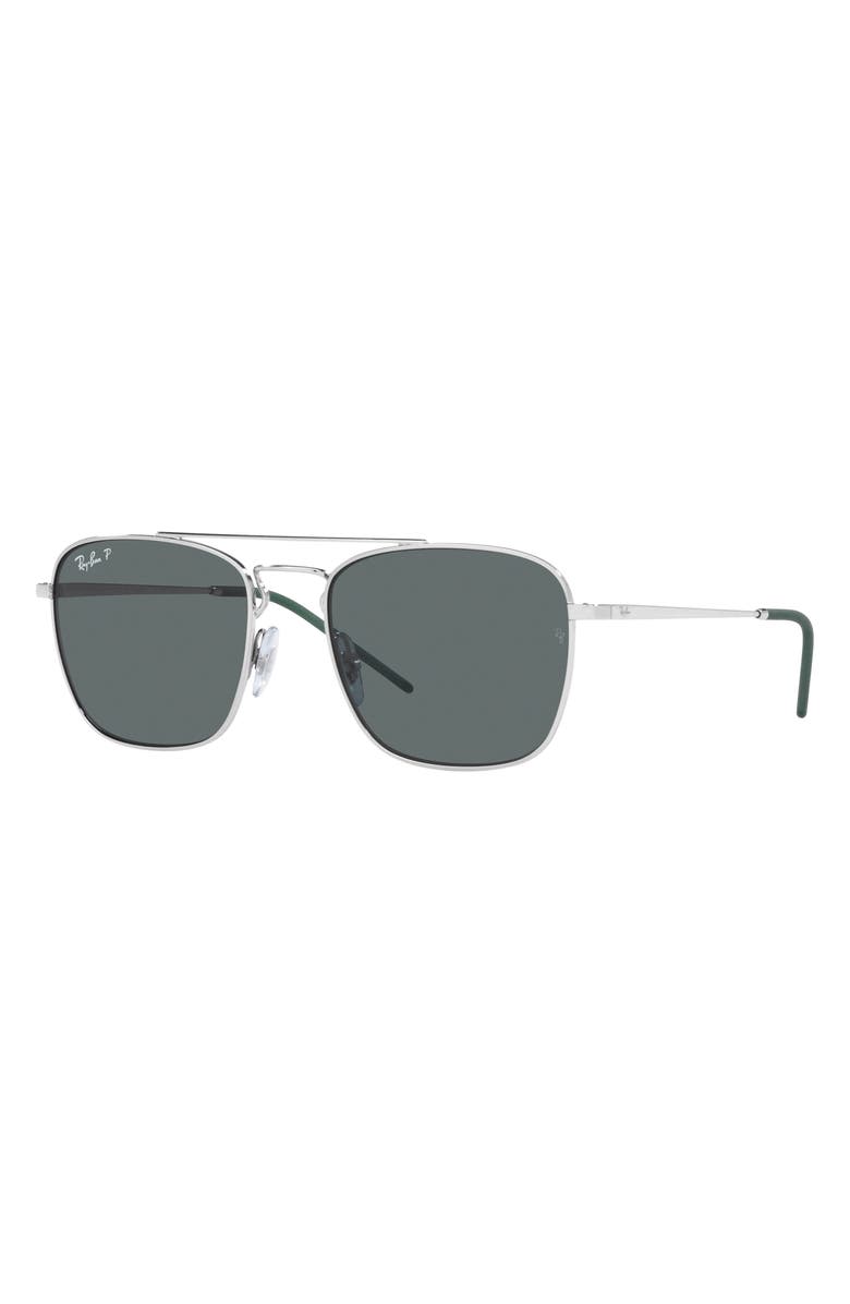Ray-Ban 55mm Polarized Square Sunglasses, Alternate, color,