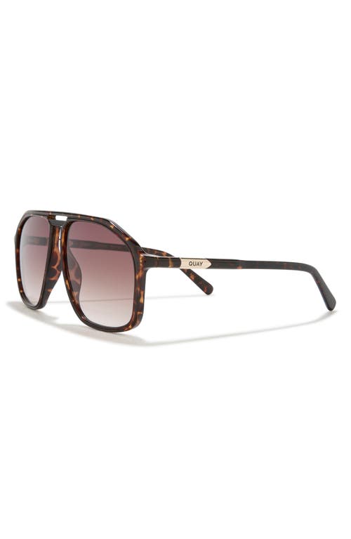 Quay Studio Sesh 60mm Gradient Aviator Sunglasses