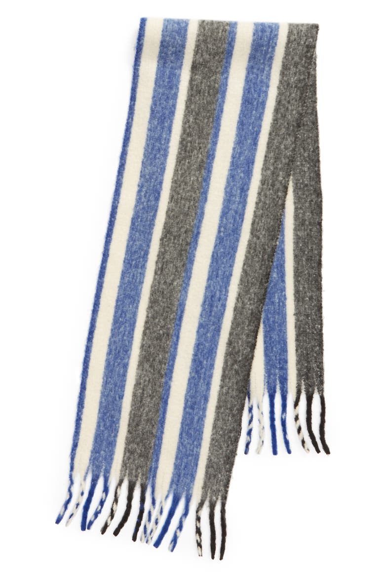 Striped Scarf, Alternate, color, BLUE COMBO