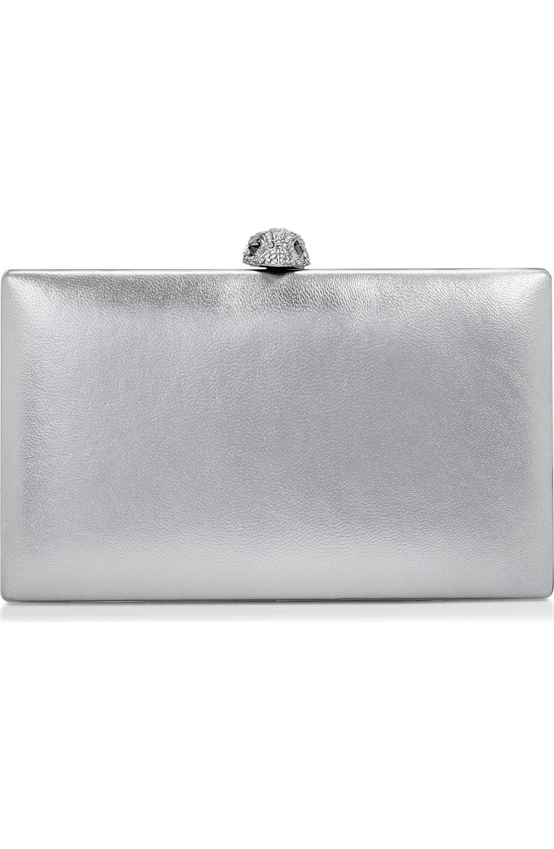 Kurt Geiger London Kensington Metallic Leather Clutch, Main, color,