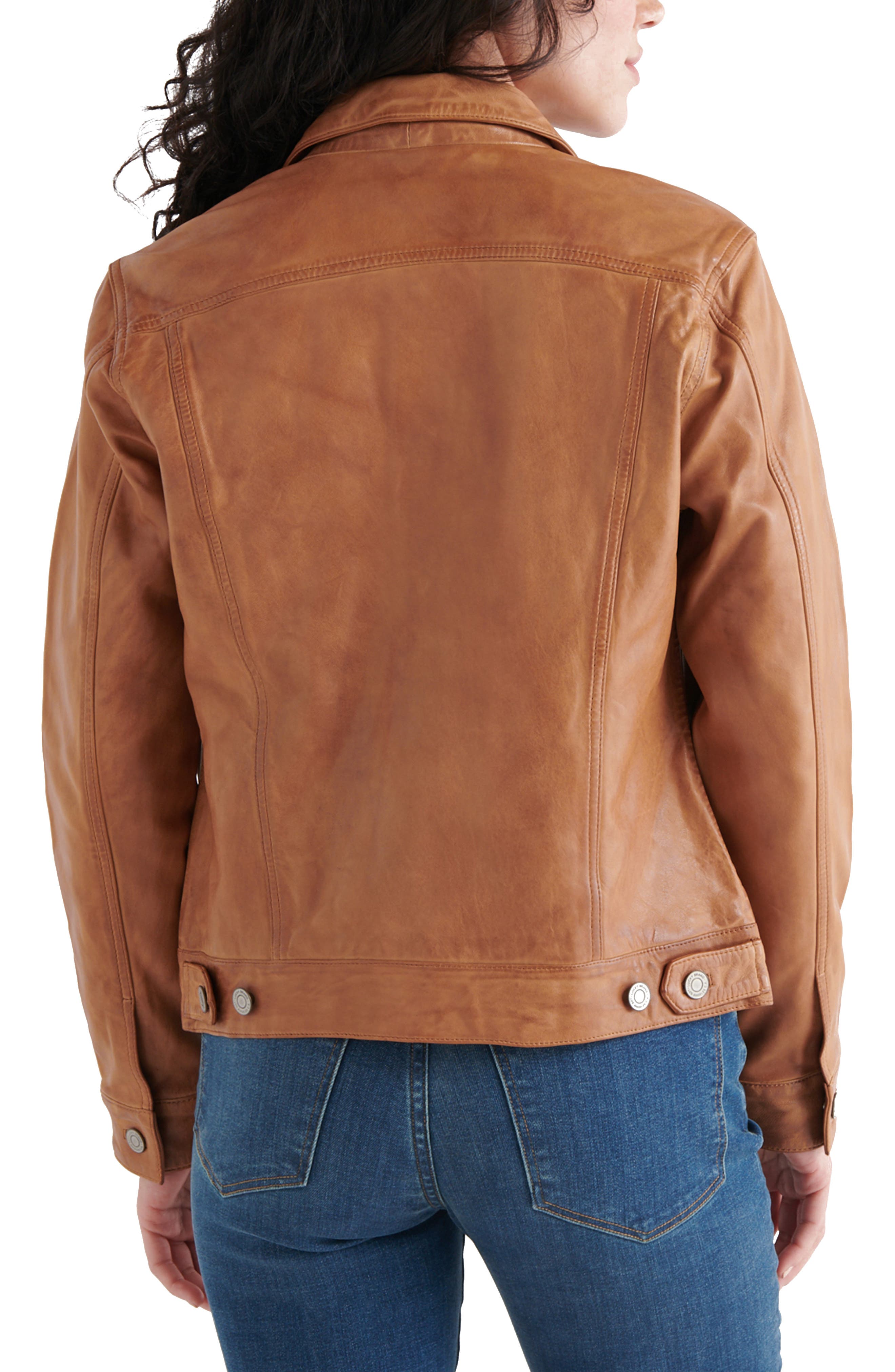 Leather Trucker Jacket - image 2