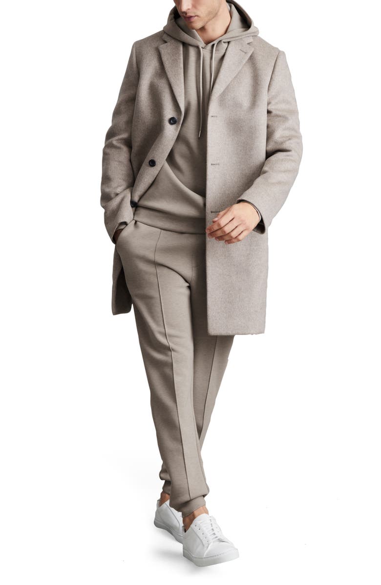 Reiss Fabien Double Knit Hoodie, Alternate, color, Taupe