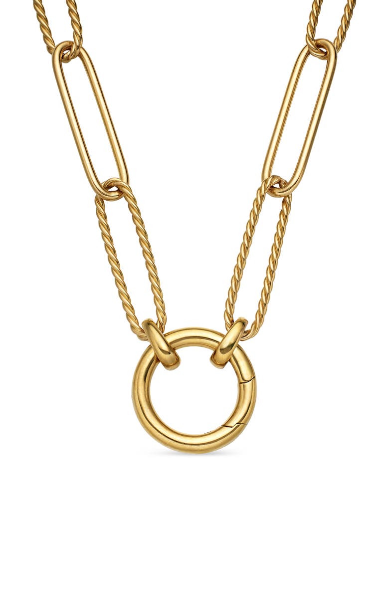 David Yurman DY Madison<sup>®</sup> Elongated Chain Necklace in 18K Yellow Gold, 5mm, Main, color, 