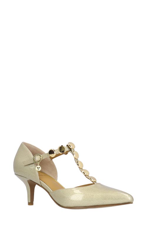 J. Reneé Mayven Pointed Toe Pump In Gold