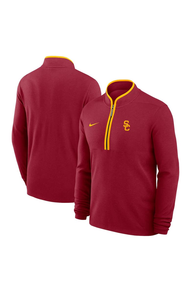 Nike Men
s Nike Cardinal USC Trojans Courtside Victory Dri-FIT Half-Zip Pullover, Alternate, color, Cardinal