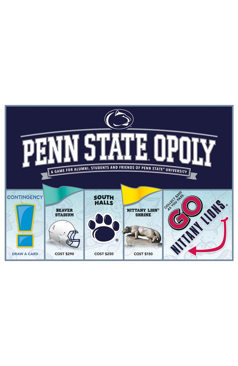 Late for the Sky Penn Stateopoly Family Board Game, Main, color, Multicolored