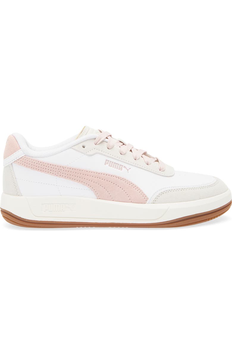 PUMA Club Pearl Leather Sneaker, Alternate, color, Puma White-Mauve Mist-Gray