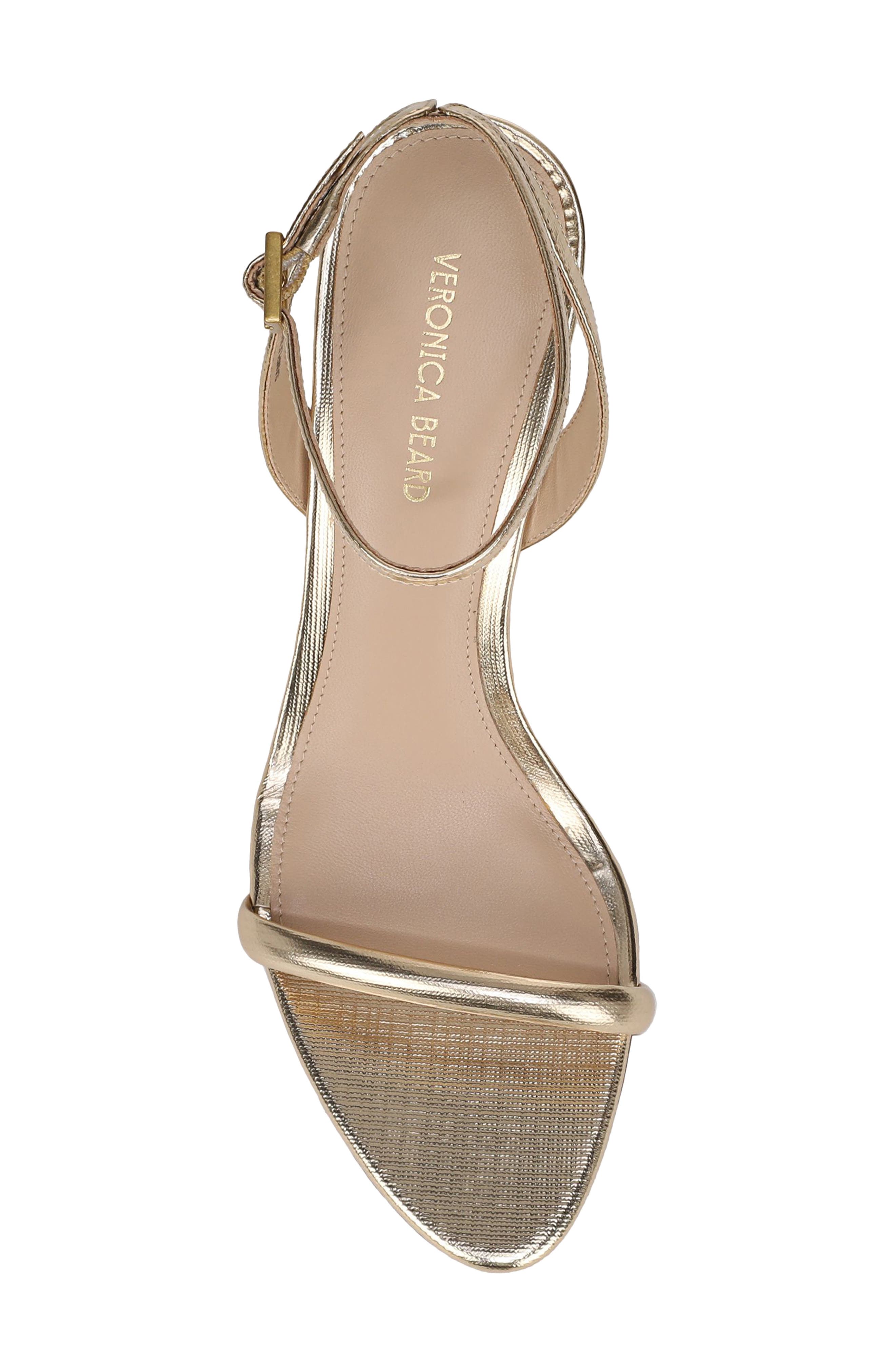 Sylvie Ankle Strap Sandal, Alternate, color, PALE GOLD