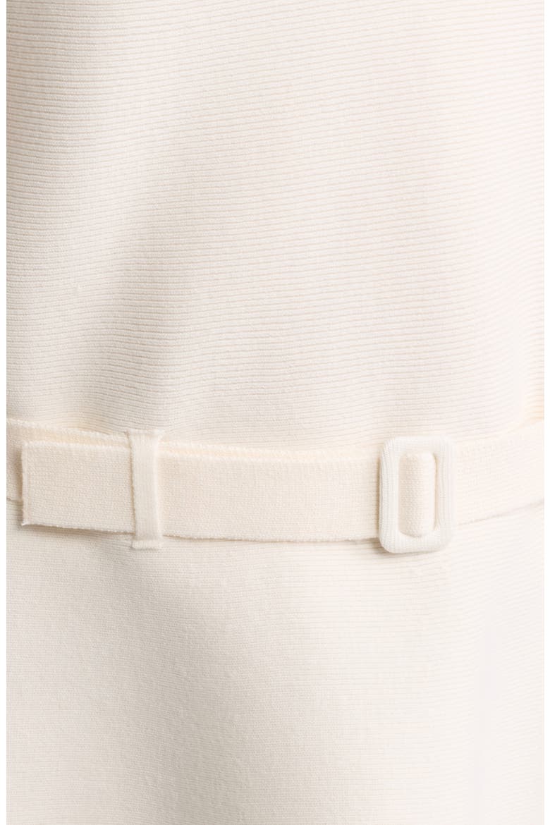 Sleeveless Belted Peplum Sweater, Alternate, color, WHITE DOVE