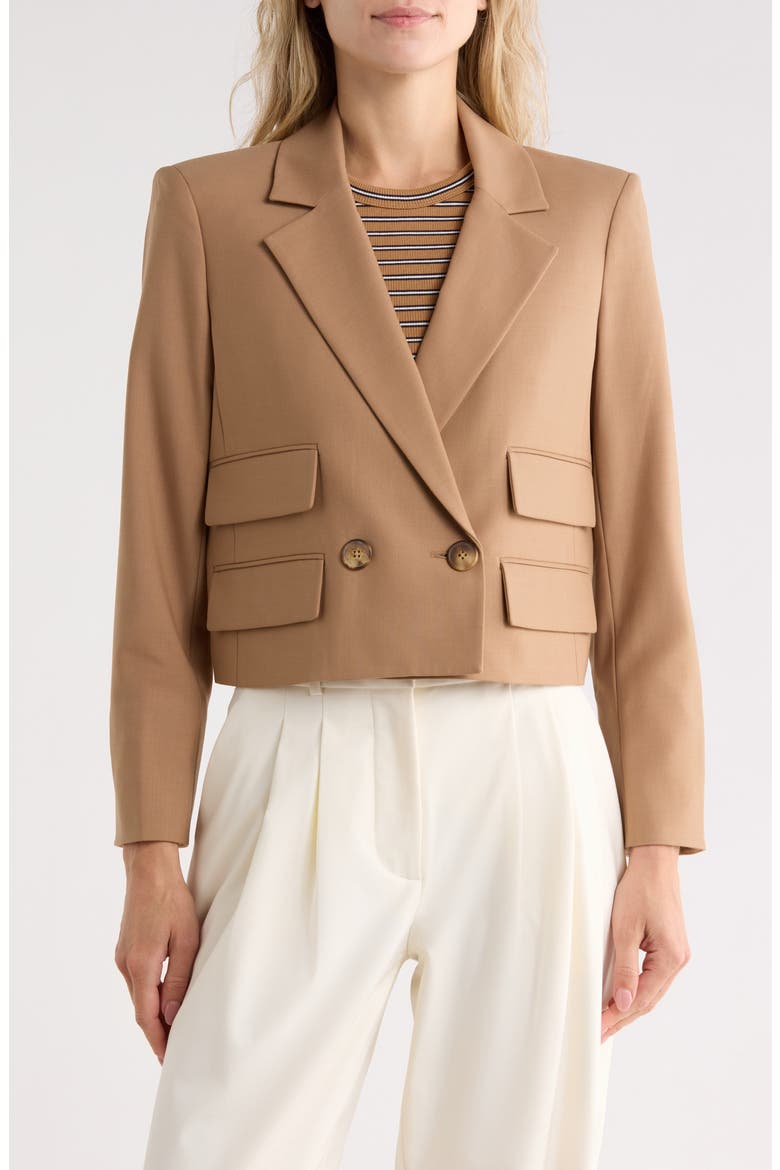 Wilkie Cropped Jacket, Main, color, HAZELNUT