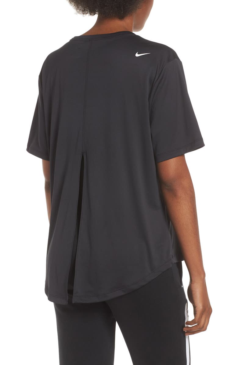 Nike Dry Just Do It Split Back Tee, Alternate, color, 