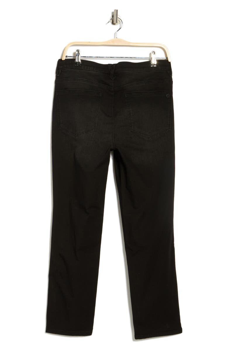 Democracy 'Ab'Solution High Waist Straight Leg Jeans, Alternate, color, Black