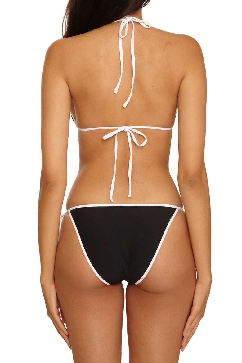 Sport Mode Triangle Bikini Top, Alternate, color, BLACK