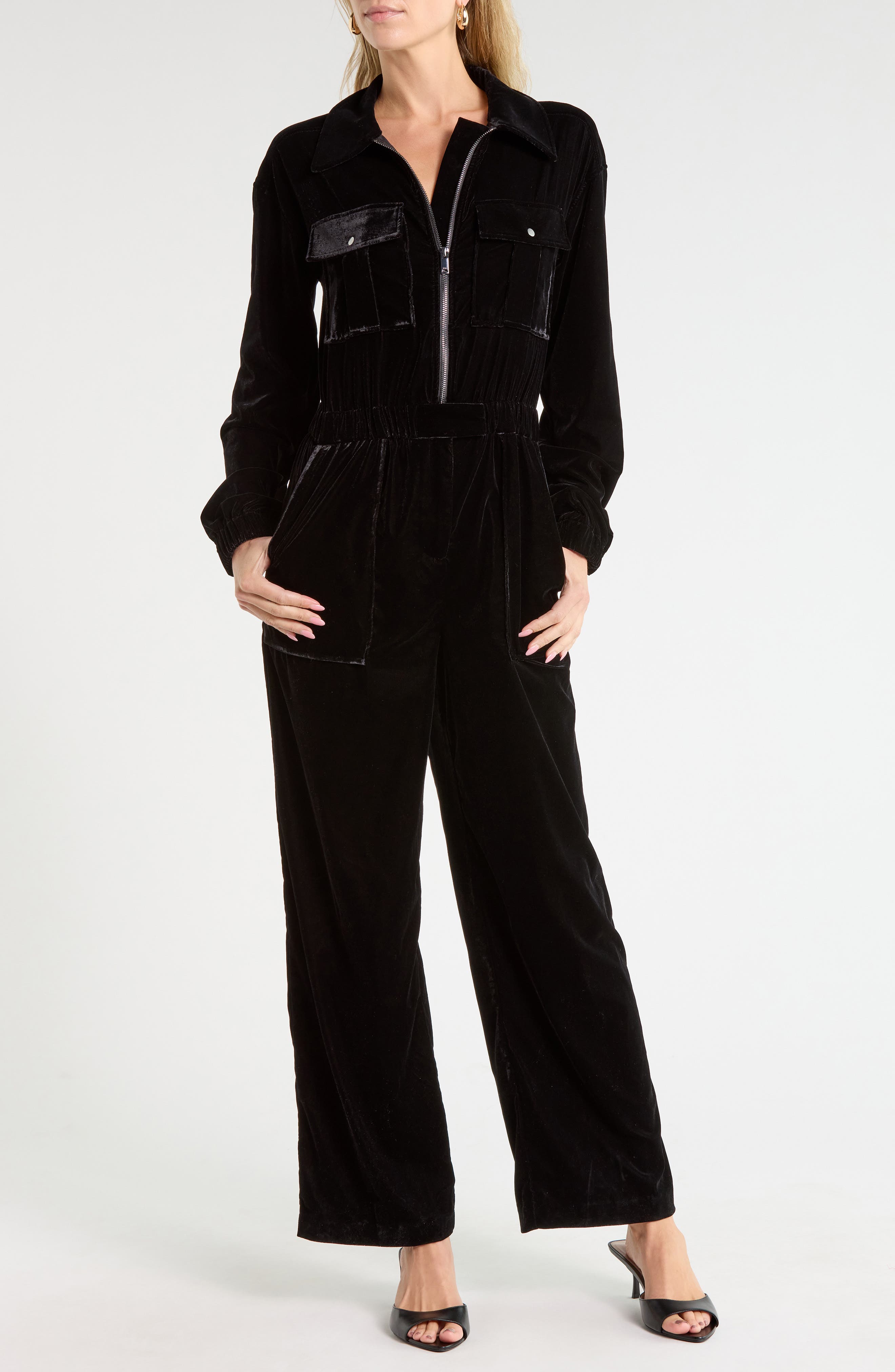 Vinnia Velvet Zip Jumpsuit
