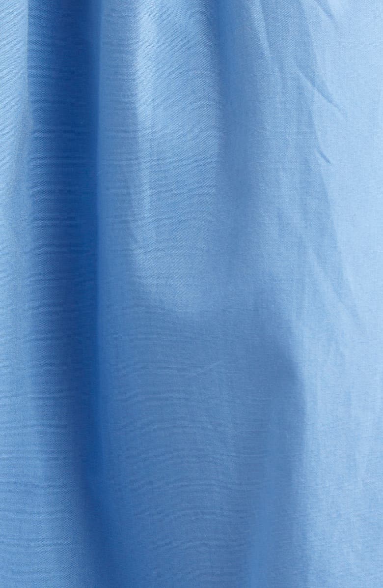 Ramy Brook Julianna Pleated Long Sleeve Poplin Minidress, Alternate, color, Cornflower Blue