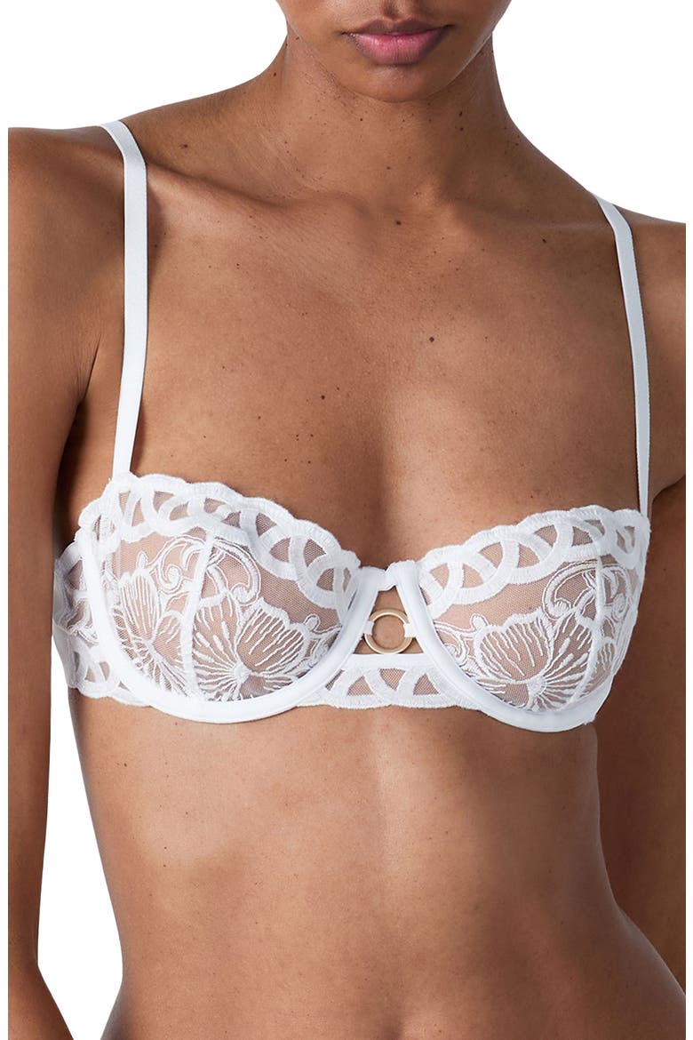 Patchouli N°9 Underwire Balconette Bra, Main, color, ECRU
