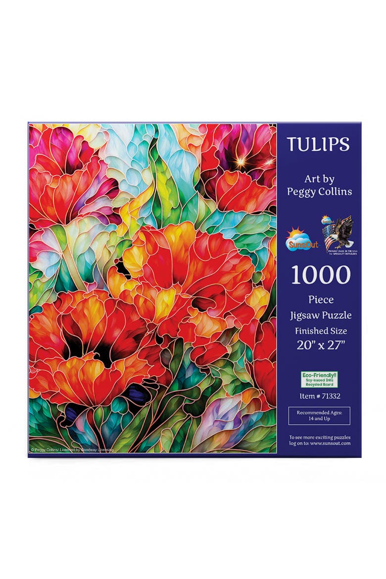 Tulips 1000 piece Jigsaw Puzzle for Adults, Alternate, color, Multicolor