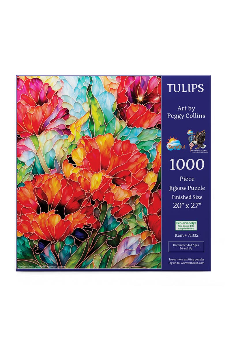 Sunsout Tulips 1000 piece Jigsaw Puzzle for Adults, Alternate, color, Multicolor