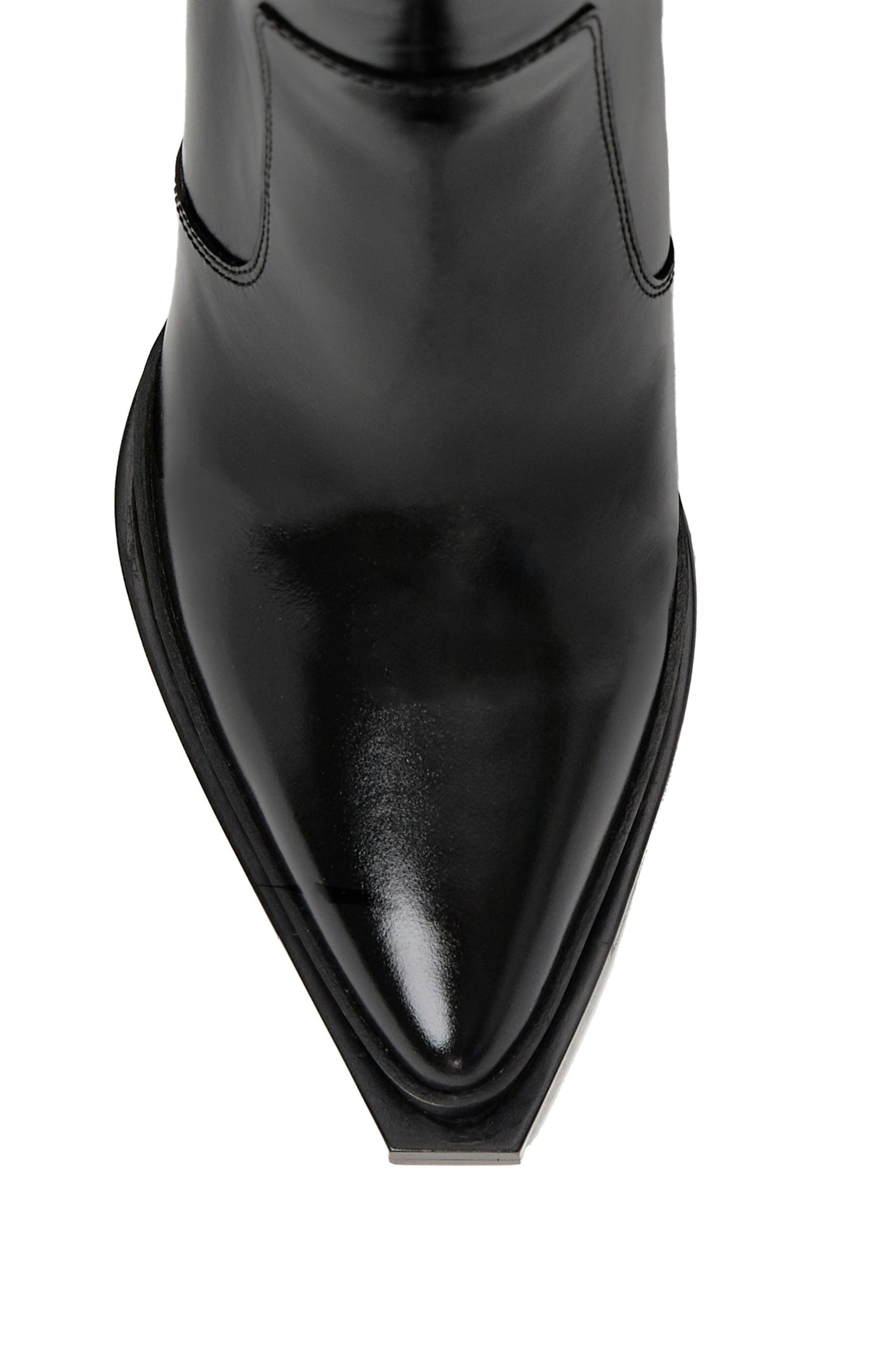 Pacey Leather Tall Boot, Alternate, color, BLACK