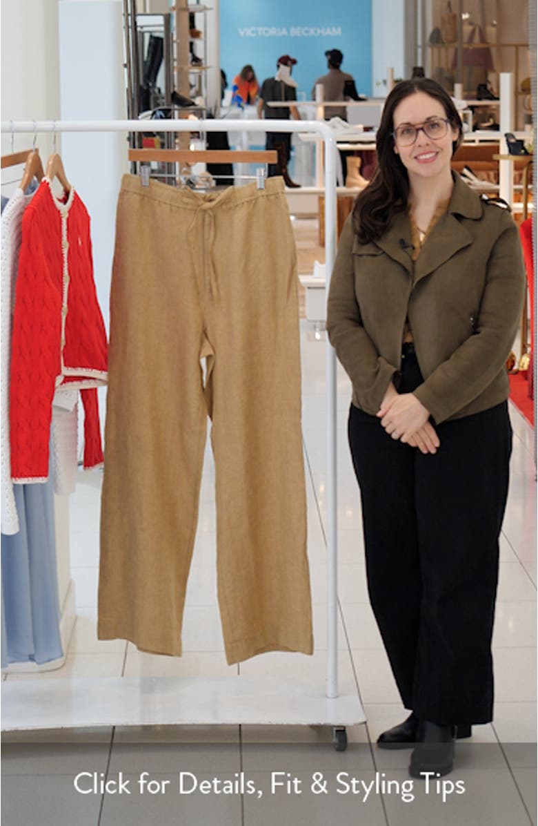 Linen Drawstring Pants, sales video thumbnail