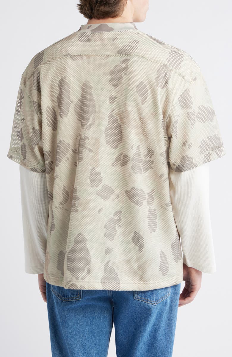 ICECREAM Chuck Layered Long Sleeve Shirt, Alternate, color, Camo