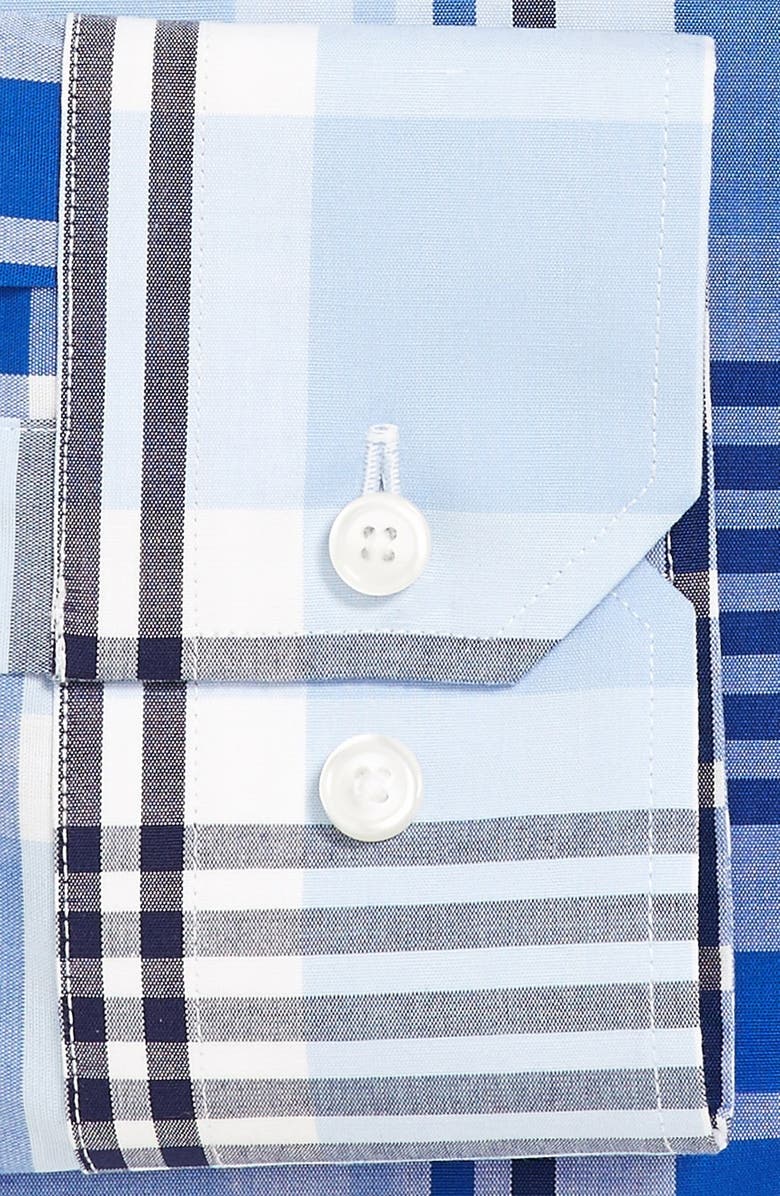 Calibrate Trim Fit Non-Iron Stretch Dress Shirt, Alternate, color, 