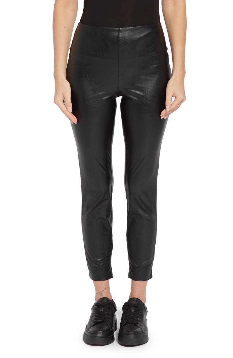 Lysse Katherine Faux Leather Toothpick Leggings, Main, color, Black