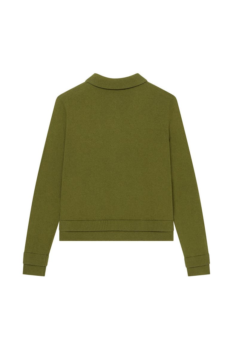 Long Sleeve Cotton Blend Knit Top, Alternate, color, Green