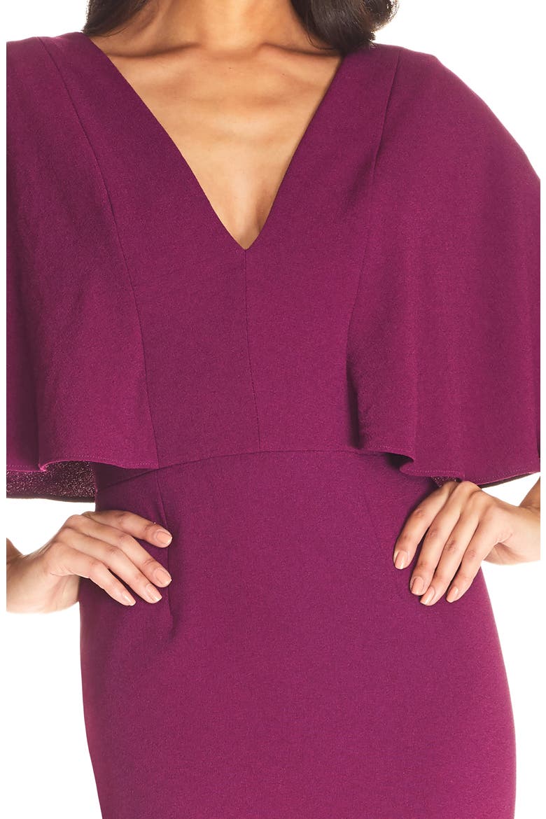 Louisa Butterfly Sleeve Cocktail Dress, Alternate, color, MAGENTA