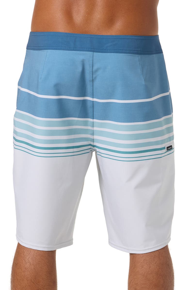 O'Neill Hyperfreak Heat Stripe Swim Trunks, Alternate, color, Fog