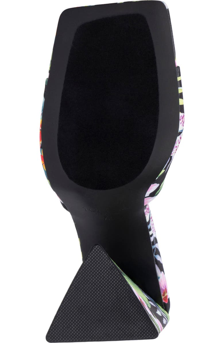 TORGEIS Paradise Tropical Print Block Heel Sandal, Alternate, color,