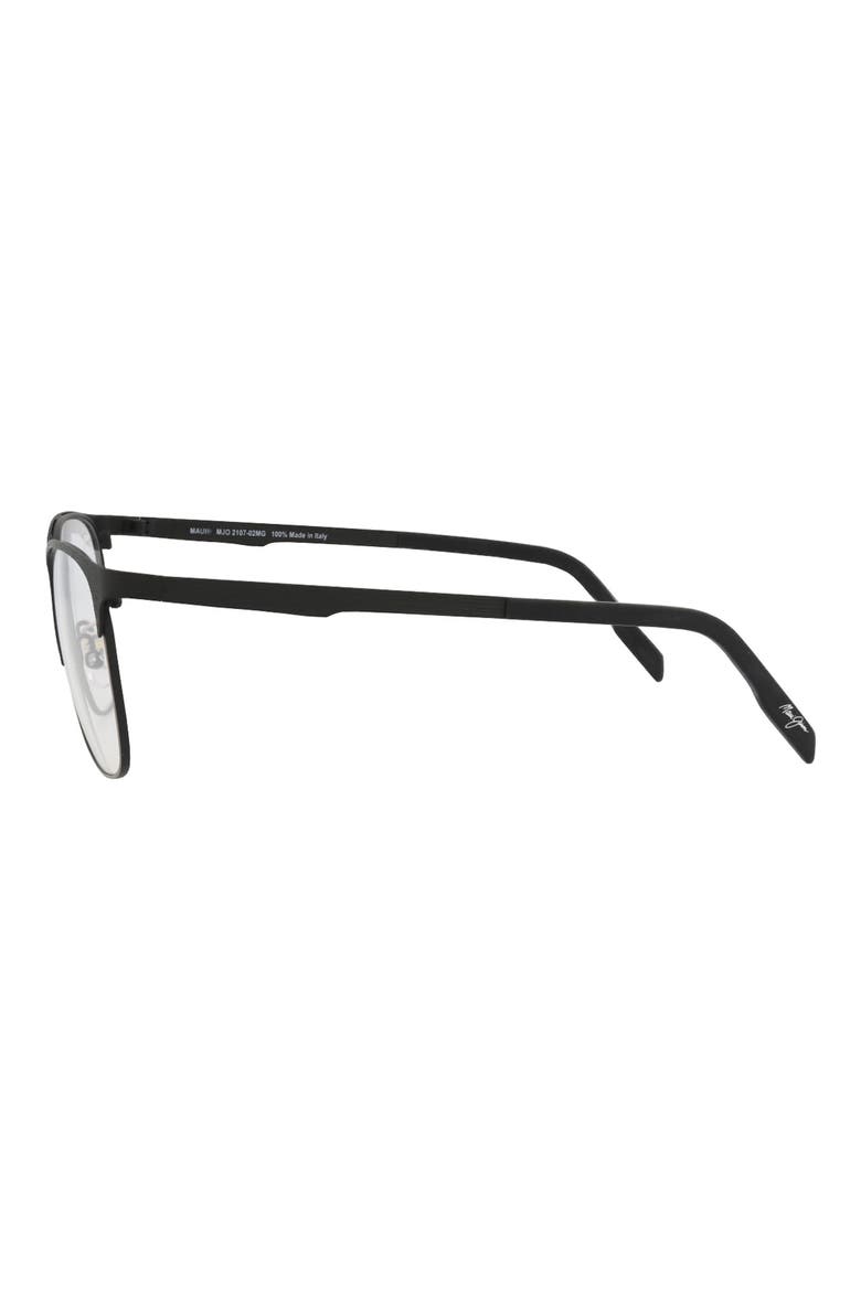 54mm Square Optical Frames, Alternate, color, BLACK BLACK TRANSPARENT
