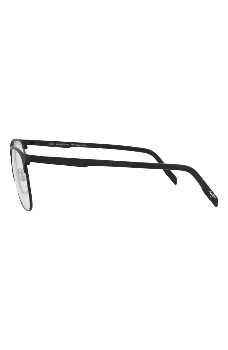 Maui Jim 54mm Square Optical Frames, Alternate, color, Black Black Transparent