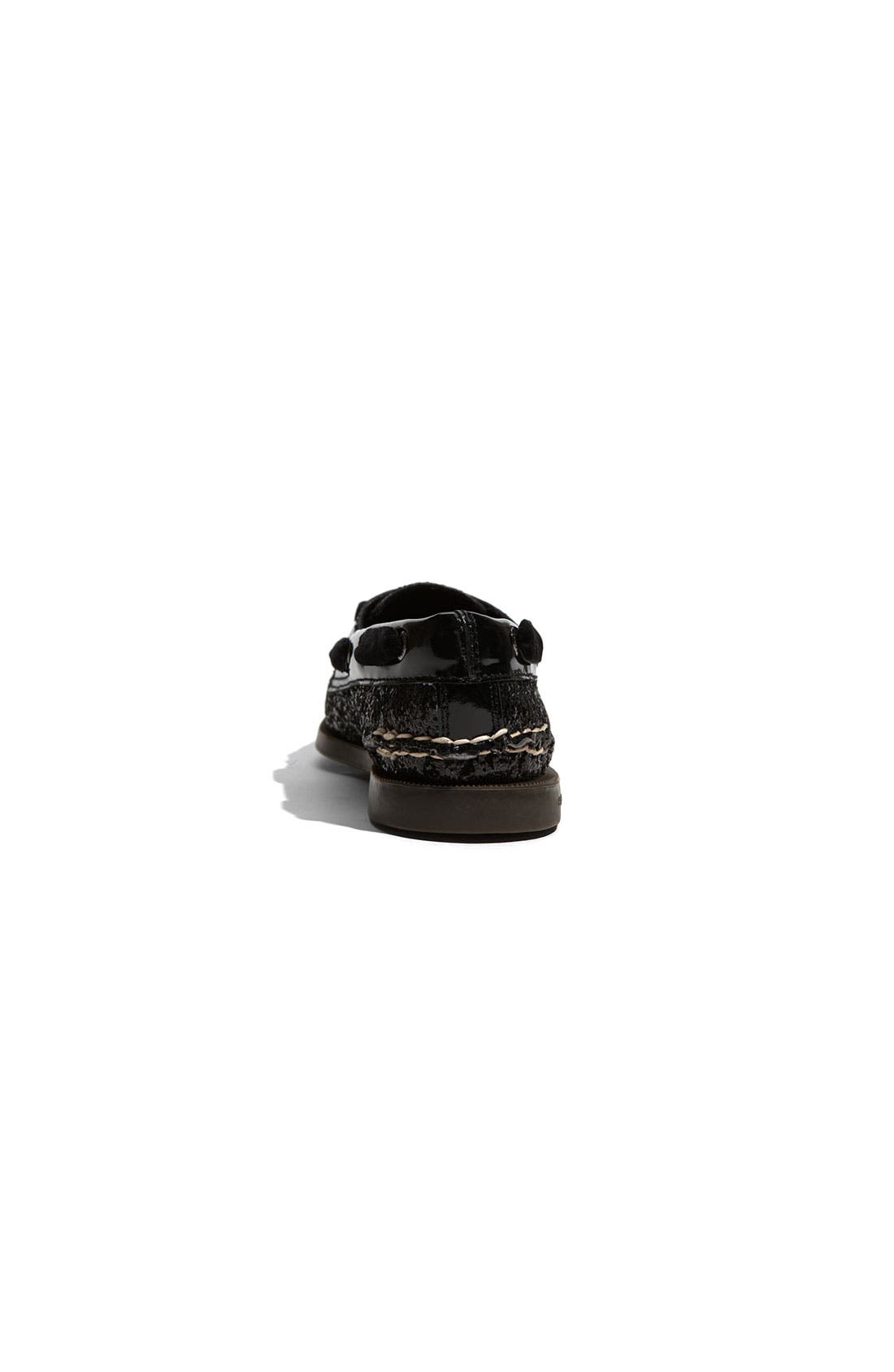 Sperry Top-Sider® 'Authentic Original Glitter' Boat Shoe, Alternate, color, BLACK GLITTER