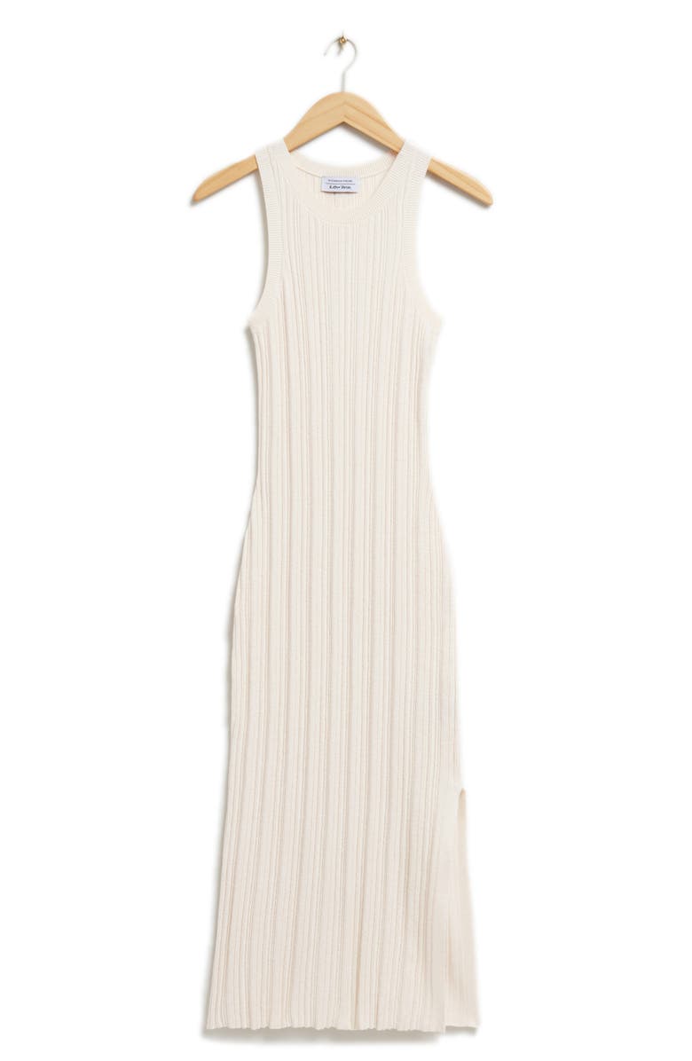& Other Stories Rib Midi Sweater Dress, Alternate, color, White
