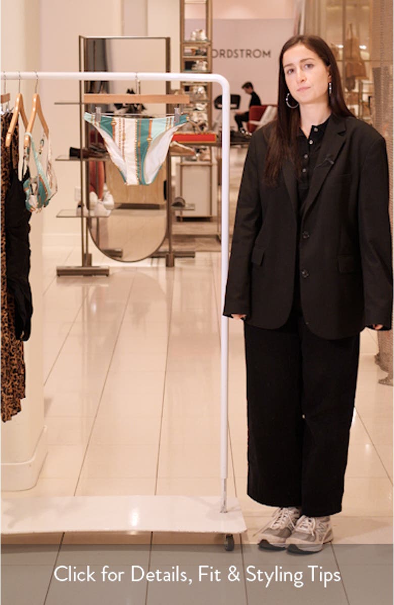 Jean Belt Stripe Bikini Bottoms, sales video thumbnail