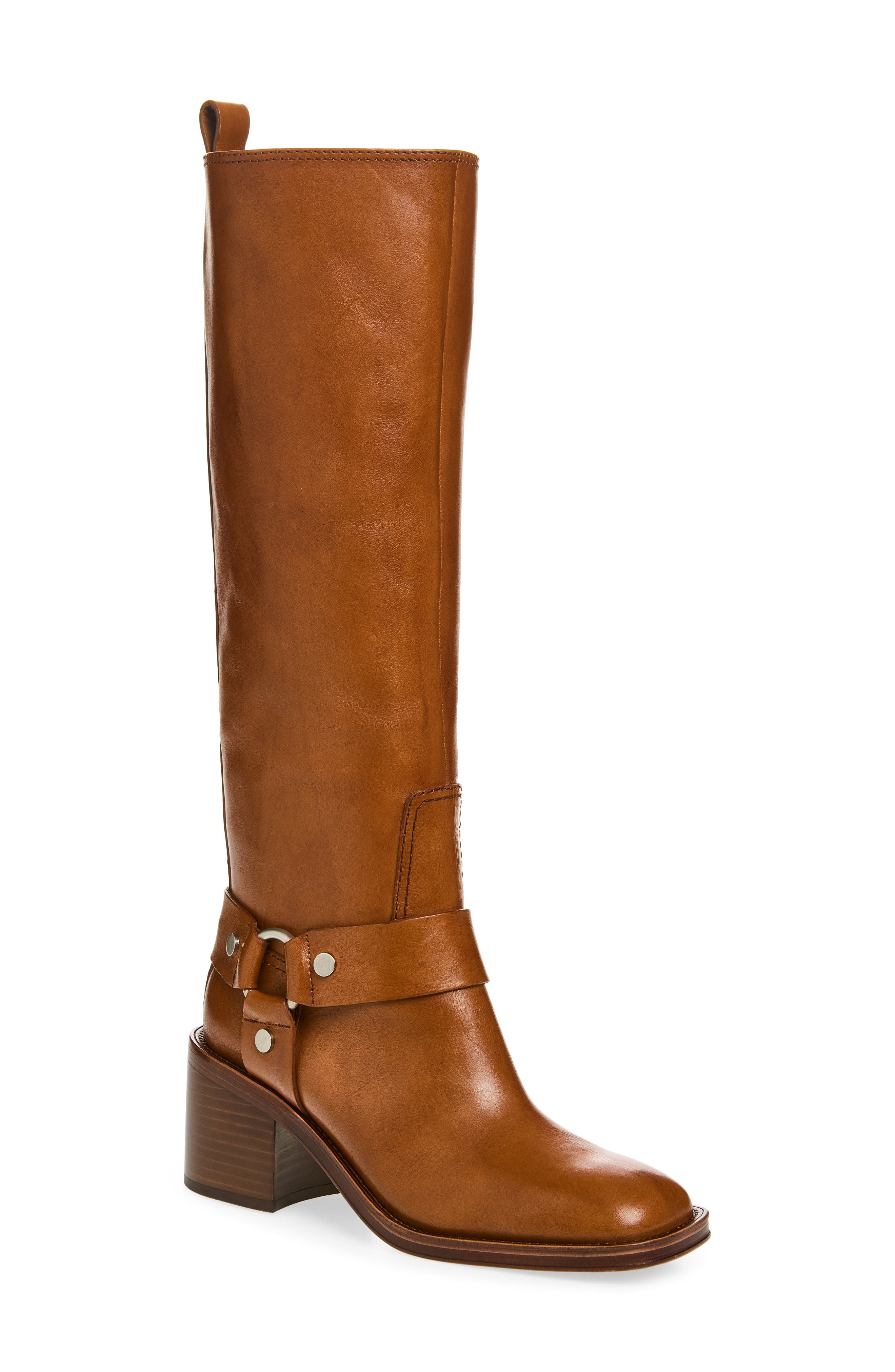Loeffler Randall Audrey Engineer Knee High Boot, Main, color, 