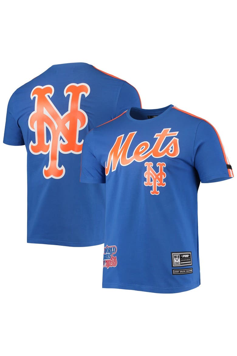 Men's Pro Standard Royal/Orange New York Mets Taping T-Shirt, Main, color, Royal
