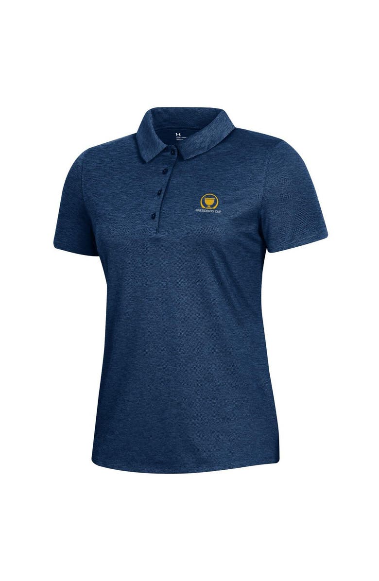 Under Armour Women's Under Armour  Navy 2024 Presidents Cup  Heather Playoff Polo, Main, color, 