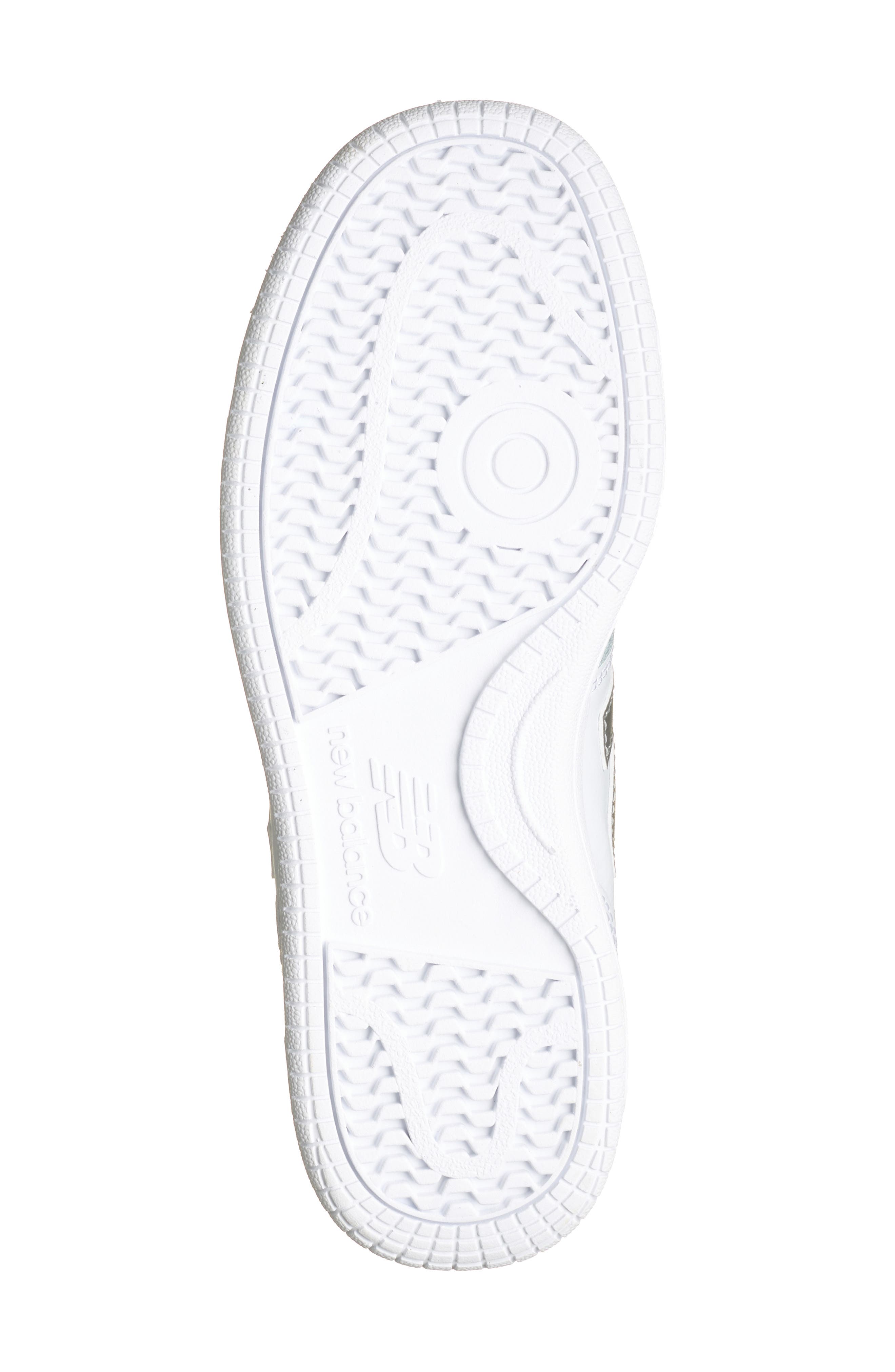 New Balance 80 Basketball Sneaker, Alternate, color, White/ Metallic Silver