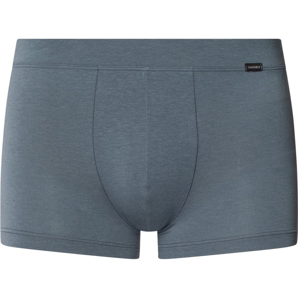 Hanro Natural Function Tencel And Cotton Boxer Brief In Black Clay