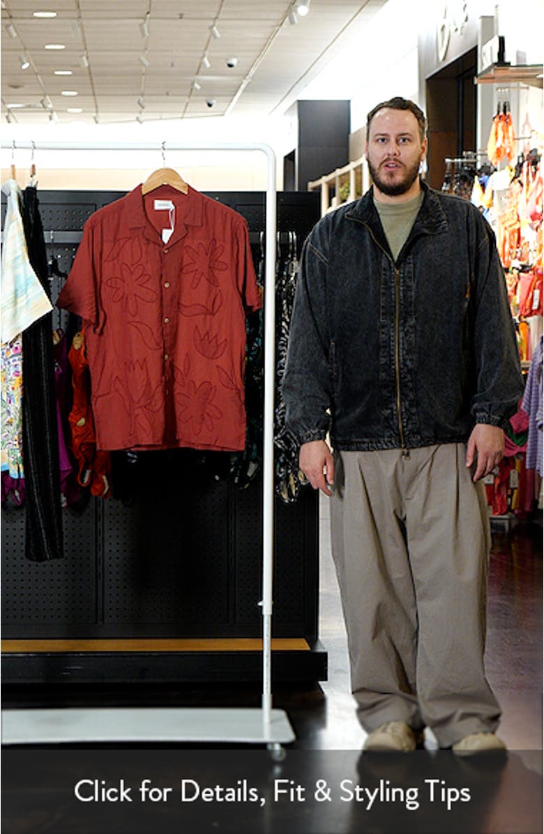 Sheer Embroidered Camp Shirt, sales video thumbnail