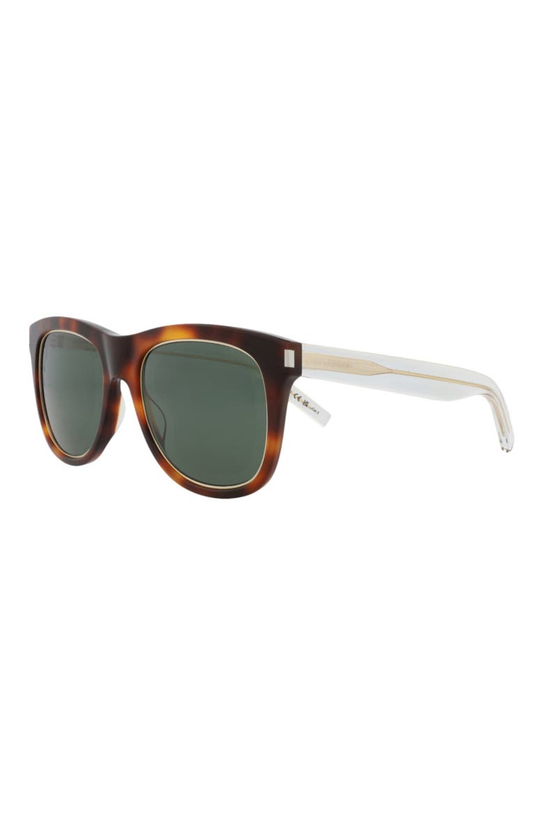 56mm Square Sunglasses, Alternate, color, HAVANA CRYSTAL GREEN