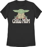 Star Wars Women's Star Wars Grogu Chill Mom Graphic T-Shirt