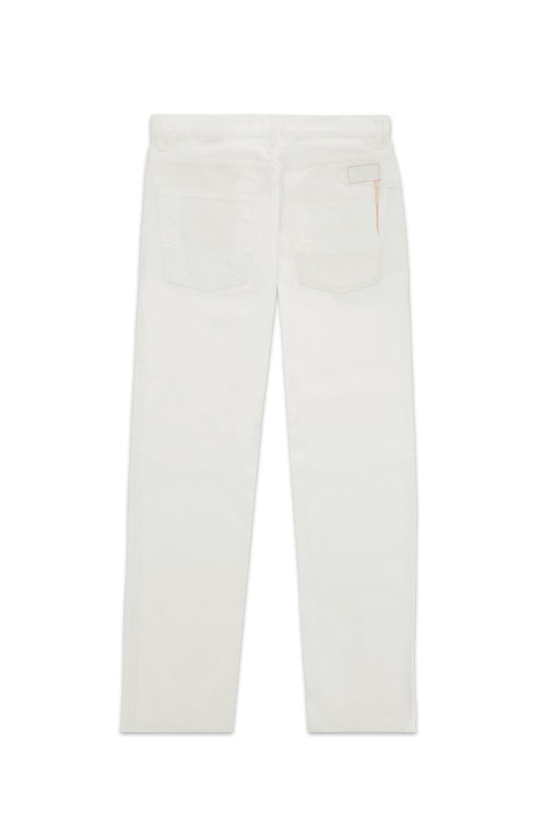 Fortela Japanese Denim Five Pocket Trousers, Alternate, color, White